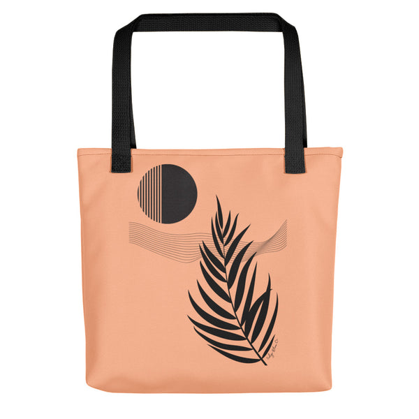 Solar Palm Tote Bag (Orange Cream)