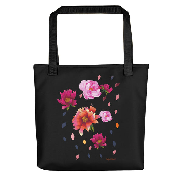 Falling Flowers Tote Bag