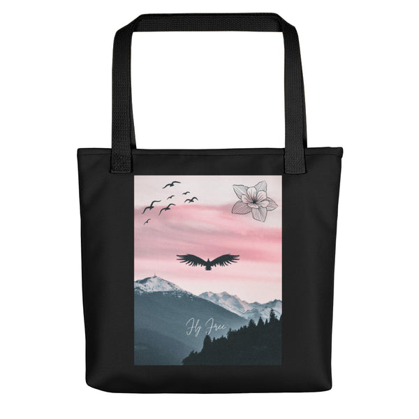 Fly Free Tote Bag (Black)