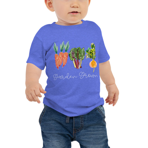 Garden Grown Baby Tee (Black)