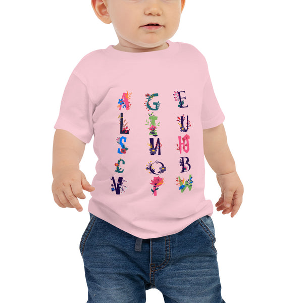 Floral Alphabet Baby Tee