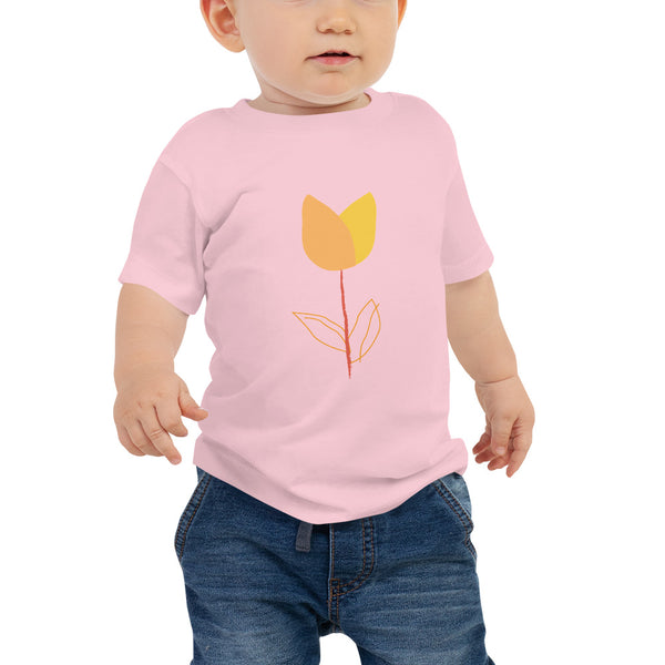 Yellow Tulip Baby Tee