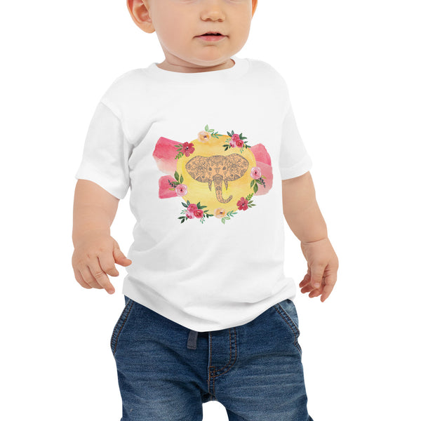 Watercolor Elephant Baby Tee