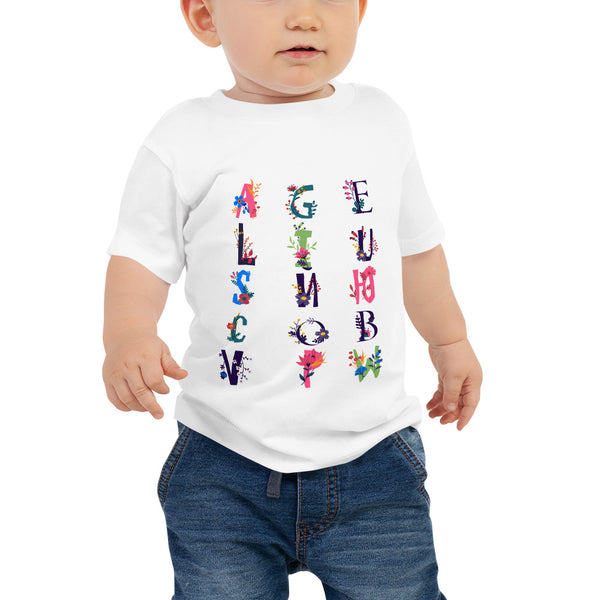 Floral Alphabet Baby Tee