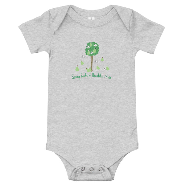 Strong Roots Bountiful Fruits Onesie