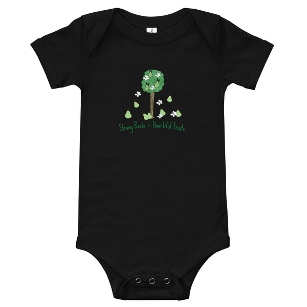 Strong Roots Bountiful Fruits Onesie