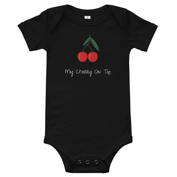 Cherry On Top Onesie (Black)