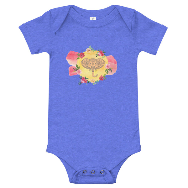 Watercolor Elephant Onesie