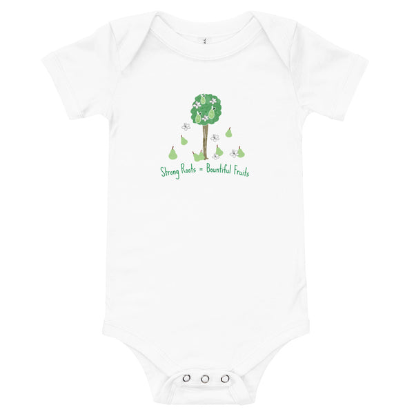 Strong Roots Bountiful Fruits Onesie