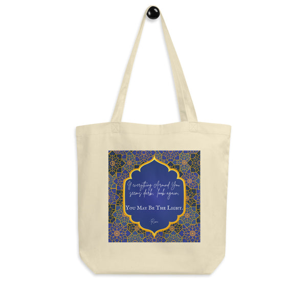 Be The Light Rumi Organic Tote Bag