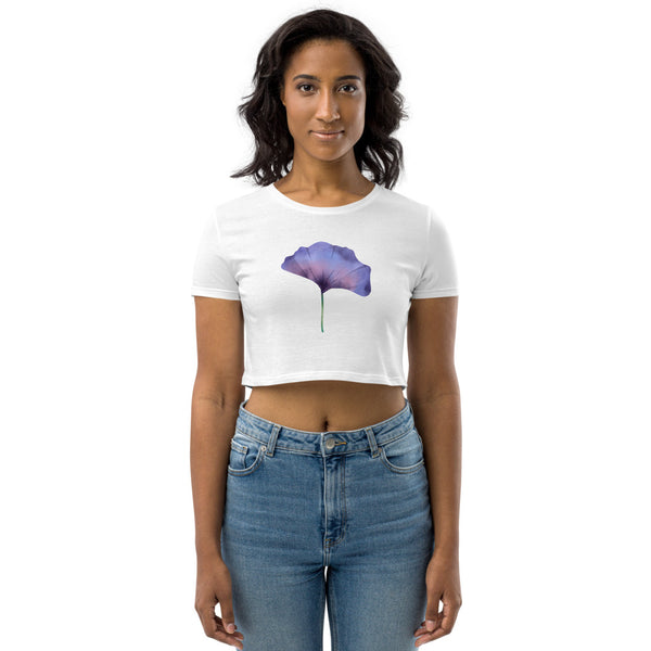 Ginkgo Organic Crop Top (White)