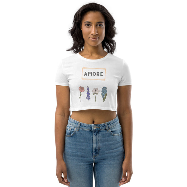 Amore Organic Crop Top (White)