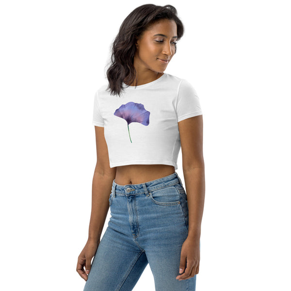 Ginkgo Organic Crop Top (White)