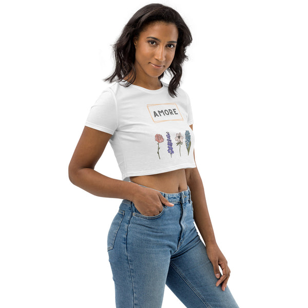 Amore Organic Crop Top (White)