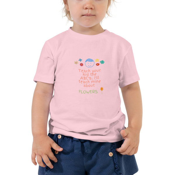 Teach Me About Flowers Toddler Tee