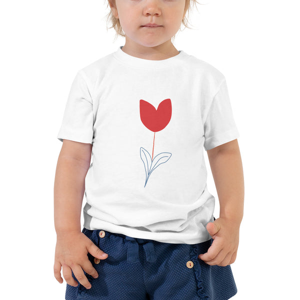 Red Tulip Toddler Tee