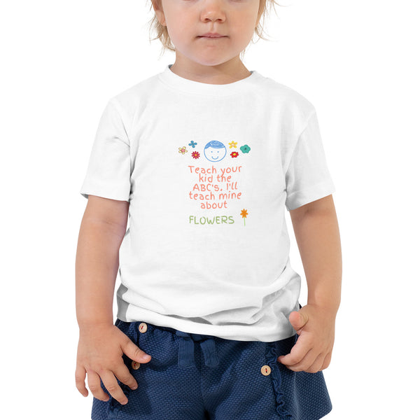 Teach Me About Flowers Toddler Tee