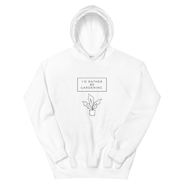 I'd Rather Be Gardening Unisex Hoodie (Light Colors)