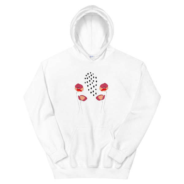 Poppies In The Rain Women's Hoodie