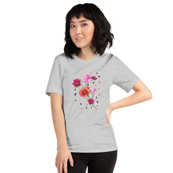 Falling Flowers Woman's T-Shirt