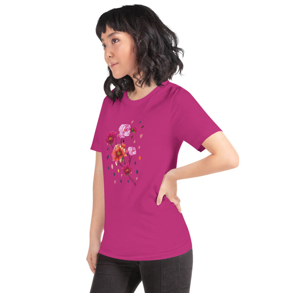 Falling Flowers Woman's T-Shirt