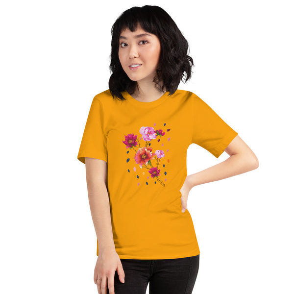 Falling Flowers Woman's T-Shirt