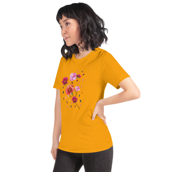 Falling Flowers Woman's T-Shirt