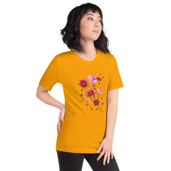 Falling Flowers Woman's T-Shirt