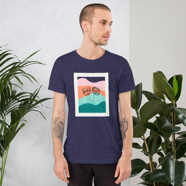 Stencil Waves Unisex T-Shirt