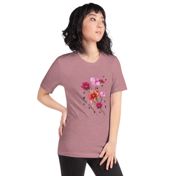 Falling Flowers Woman's T-Shirt