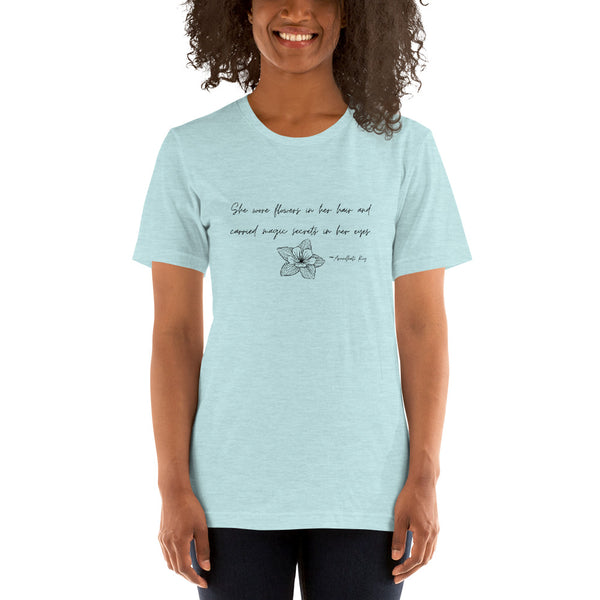 Flowers In Her Hair Women's T-Shirt