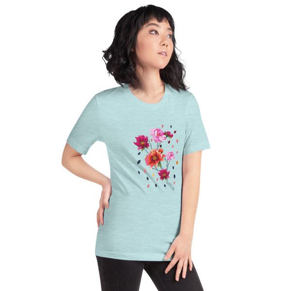 Falling Flowers Woman's T-Shirt