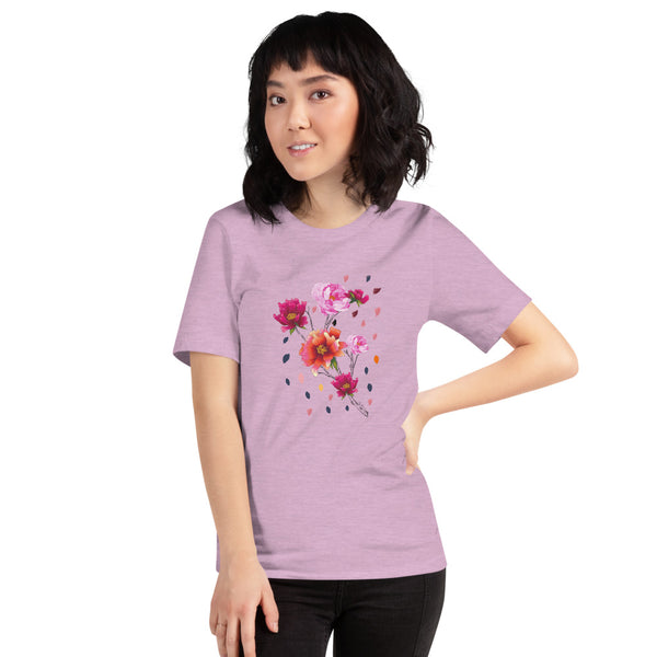 Falling Flowers Woman's T-Shirt