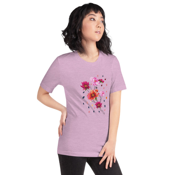 Falling Flowers Woman's T-Shirt