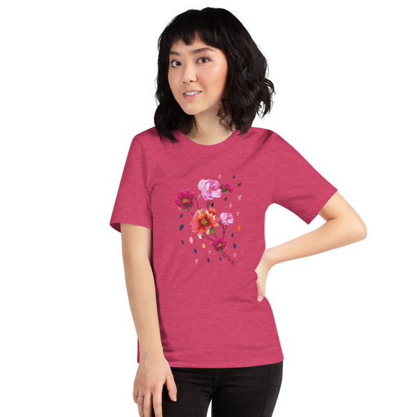 Falling Flowers Woman's T-Shirt