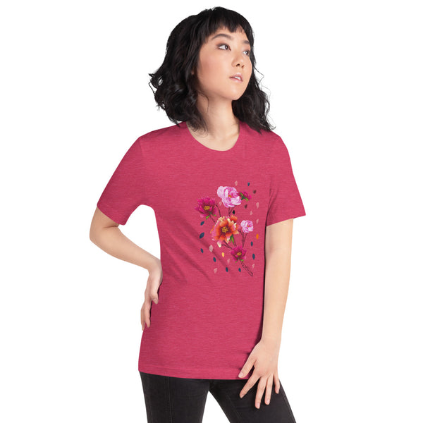 Falling Flowers Woman's T-Shirt