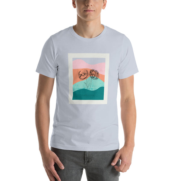 Stencil Waves Unisex T-Shirt