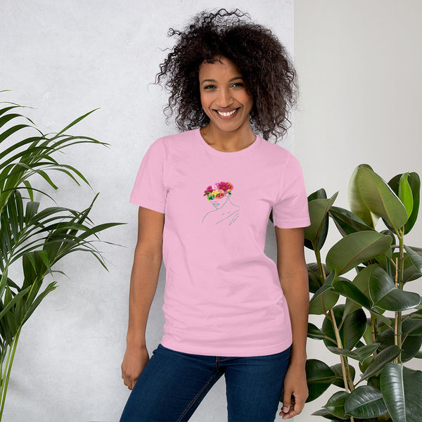 Floral Godess Woman's T-Shirt (Light Colors)