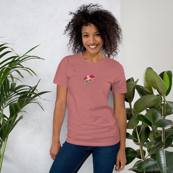 Floral Godess Woman's T-Shirt (Light Colors)