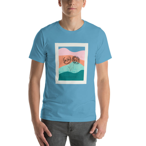 Stencil Waves Unisex T-Shirt