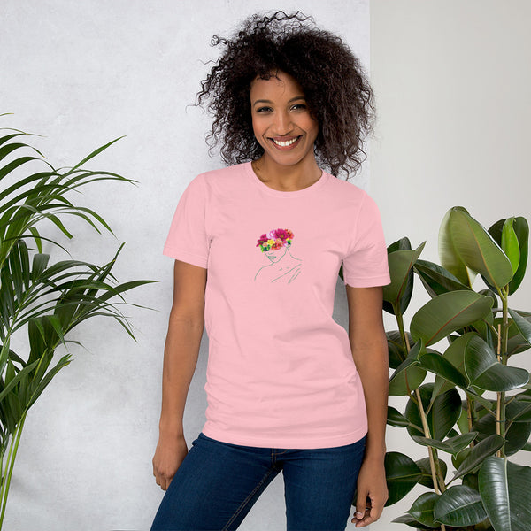 Floral Godess Woman's T-Shirt (Light Colors)