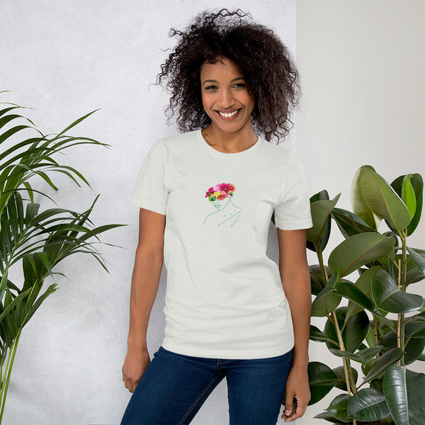 Floral Godess Woman's T-Shirt (Light Colors)