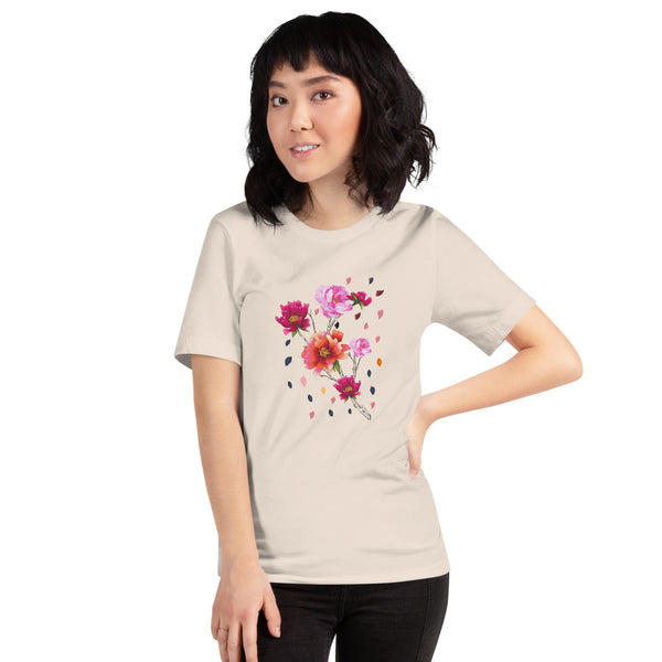 Falling Flowers Woman's T-Shirt