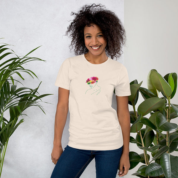 Floral Godess Woman's T-Shirt (Light Colors)