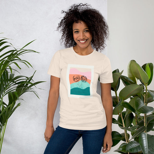 Stencil Waves Unisex T-Shirt