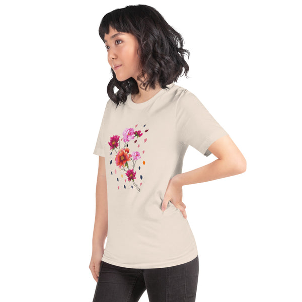 Falling Flowers Woman's T-Shirt