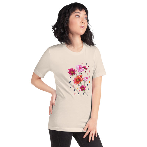 Falling Flowers Woman's T-Shirt