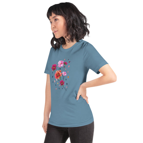 Falling Flowers Woman's T-Shirt