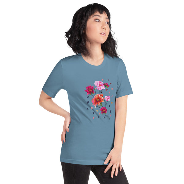 Falling Flowers Woman's T-Shirt