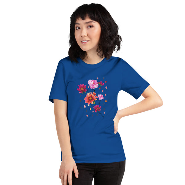 Falling Flowers Woman's T-Shirt